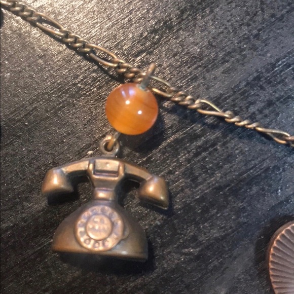 Vintage Glass Works Studio heart charm necklace - Picture 3 of 6